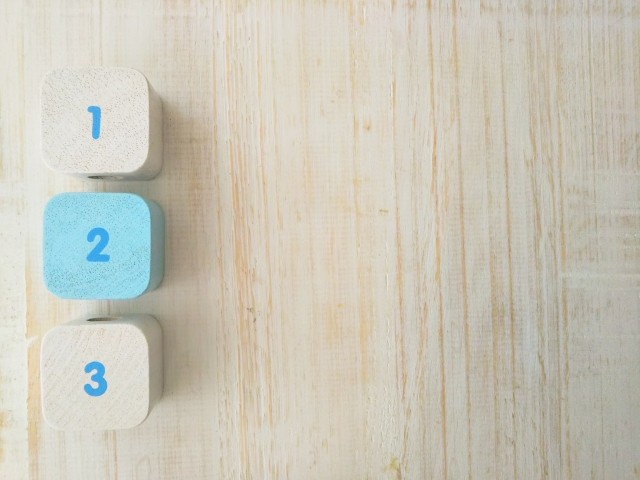 数字とブロック